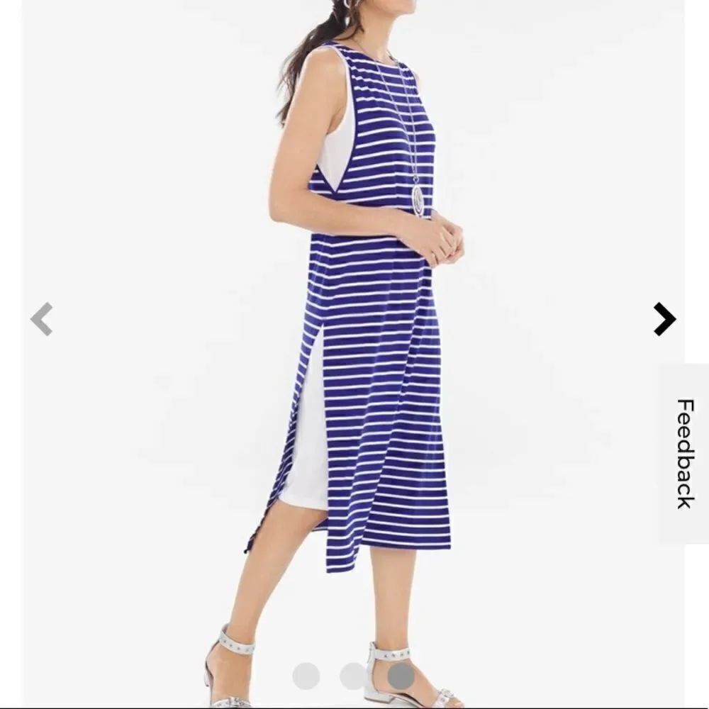 Striped Double-Layer Dress - Picture 3 of 4